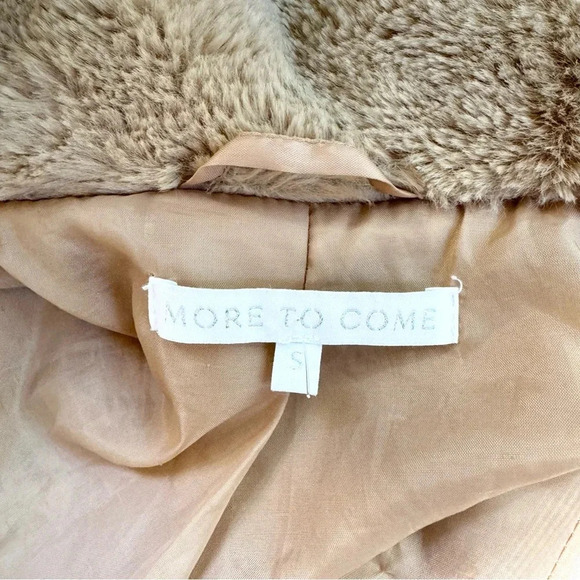 Revolve More To Come Payton Faux Fur Jacket in Beige - Picture 7 of 12